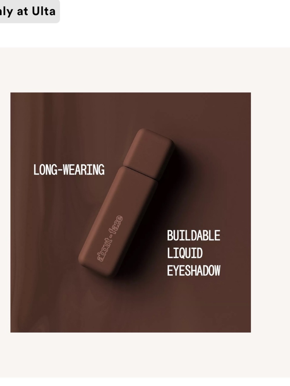 Weightless matte chocolate brown about-face Fluid Eye Paint eyeshadow - Picture 2 of 5